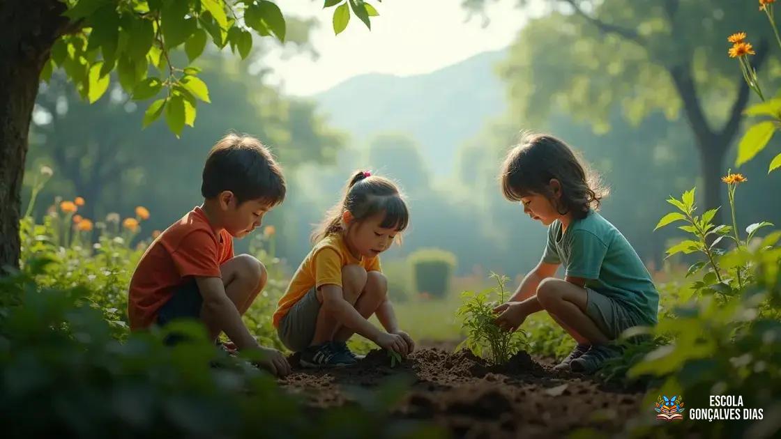 Atividades práticas para conscientizar crianças sobre ecologia