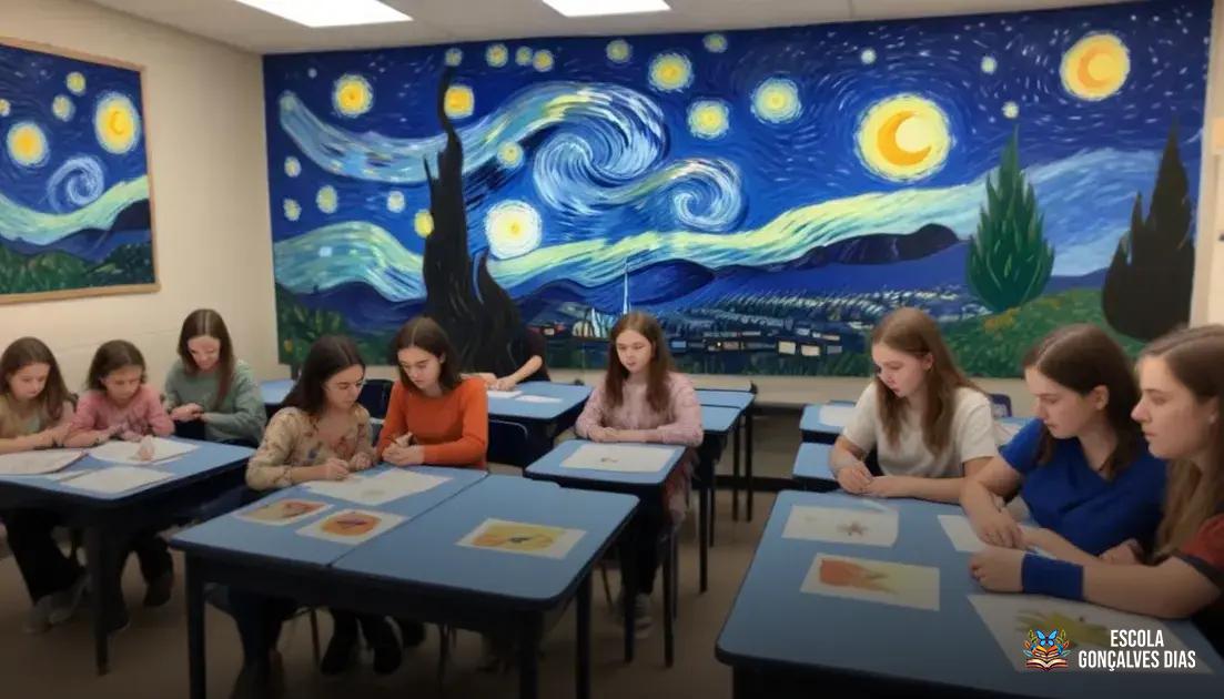  Releitura de obras de arte conhecidas (Tarsila do Amaral, Van Gogh, etc.)