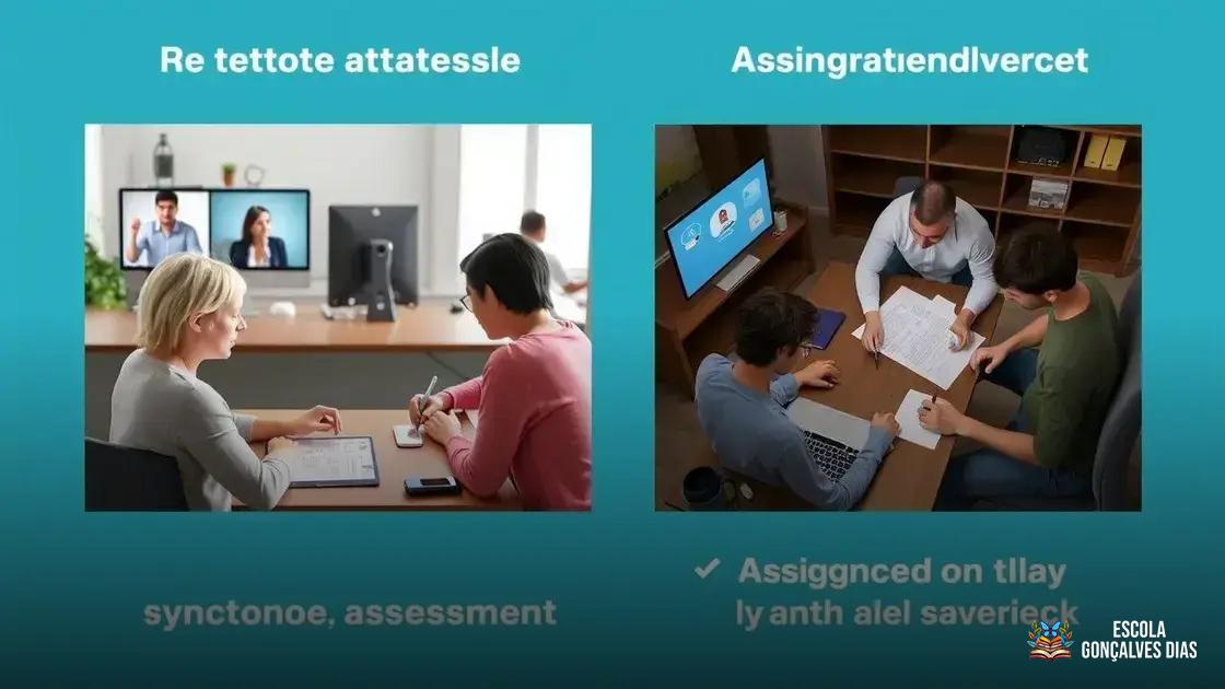  Avaliações síncronas e assíncronas: como escolher o melhor formato