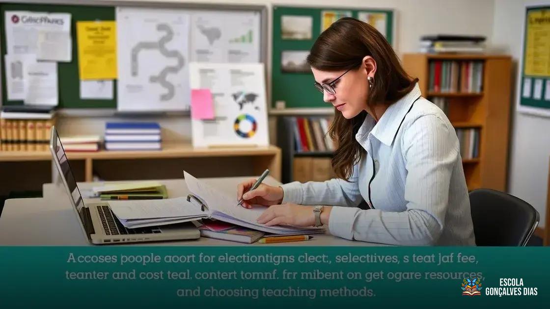  Como definir objetivos, conteúdos e metodologias para cada período