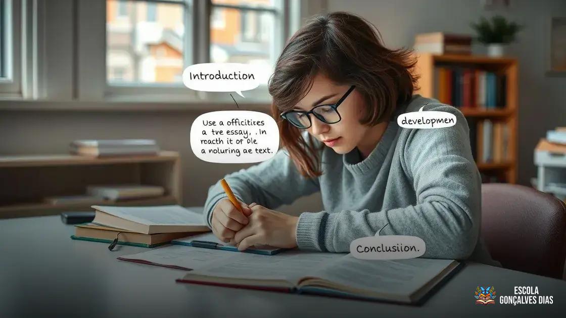 Como desenvolver cada parte do texto: Introdução, Desenvolvimento e Conclusão Como desenvolver cada parte do texto: Introdução, Desenvolvimento e Conclusão