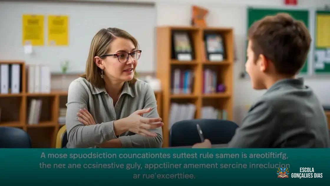 Consequências consistentes e educativas para o não cumprimento das regras Consequências consistentes e educativas para o não cumprimento das regras