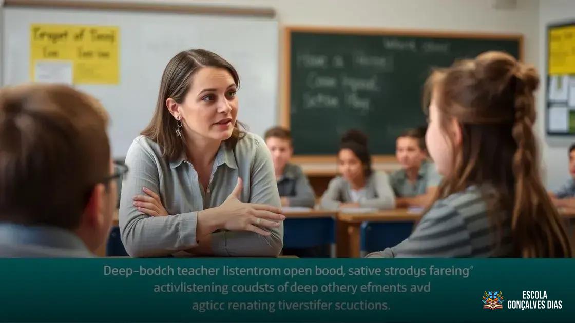 Diferença entre ouvir e escutar ativamente na prática pedagógica Diferença entre ouvir e escutar ativamente na prática pedagógica