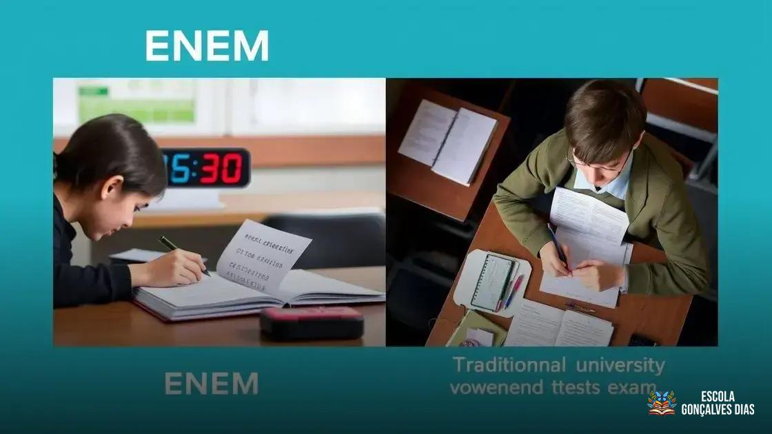  Diferenças entre ENEM e vestibulares tradicionais