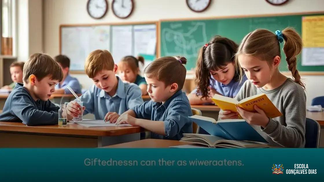  Diferenças entre o reconhecimento da superdotação em meninos e meninas