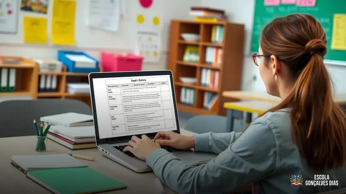 Elementos essenciais de uma rubrica bem elaborada Elementos essenciais de uma rubrica bem elaborada