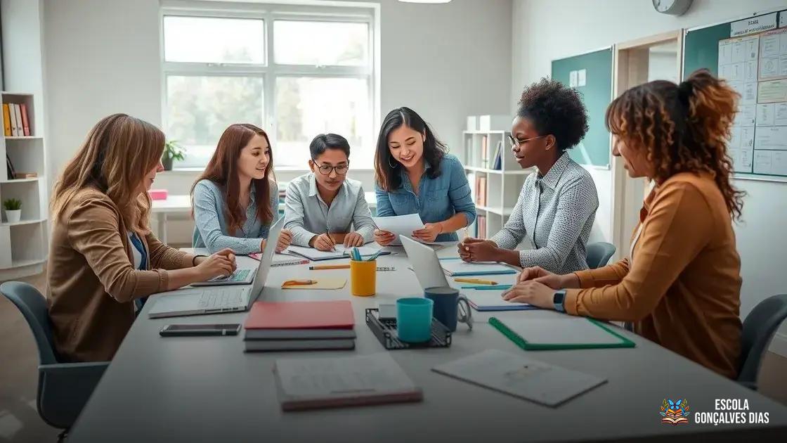  Estratégias para promover a colaboração entre os professores