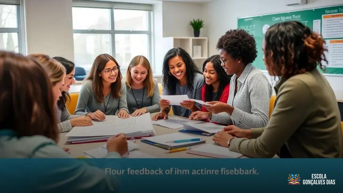 Estratégias para transformar feedbacks em ações formativas concretas Estratégias para transformar feedbacks em ações formativas concretas