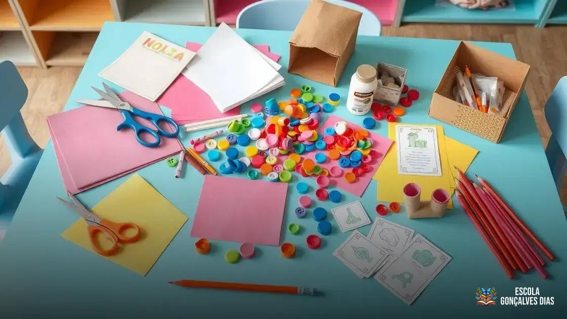 Materiais simples que podem ser usados na confecção dos jogos Materiais simples que podem ser usados na confecção dos jogos