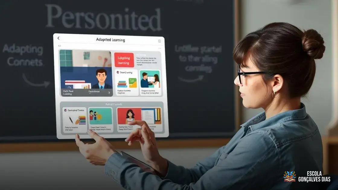 Personalização da aprendizagem com base na persona criada Personalização da aprendizagem com base na persona criada