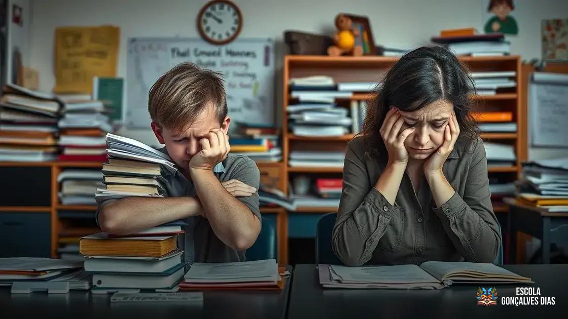 Principais causas do esgotamento físico e emocional no ambiente escolar Principais causas do esgotamento físico e emocional no ambiente escolar