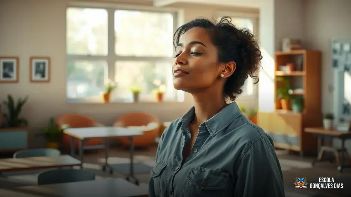 Técnicas de respiração, mindfulness e pausas conscientes para reduzir a tensão Técnicas de respiração, mindfulness e pausas conscientes para reduzir a tensão