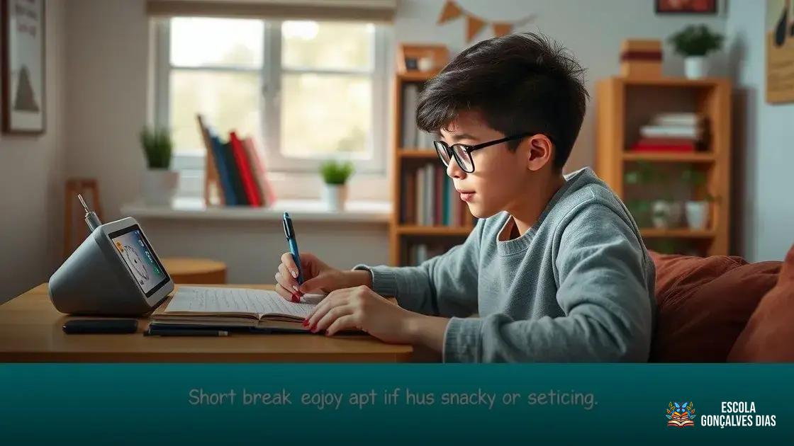 Utilize técnicas de recompensa e pausas estratégicas para manter o ritmo Utilize técnicas de recompensa e pausas estratégicas para manter o ritmo