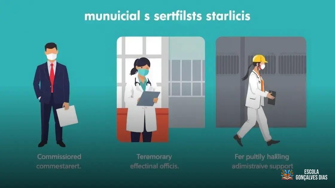  Diferença entre cargos comissionados, efetivos e temporários