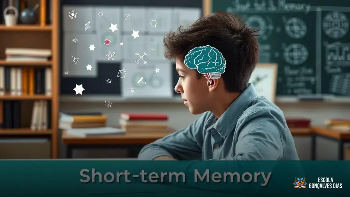 O papel da memória de curto prazo no processo de aprendizagem O papel da memória de curto prazo no processo de aprendizagem