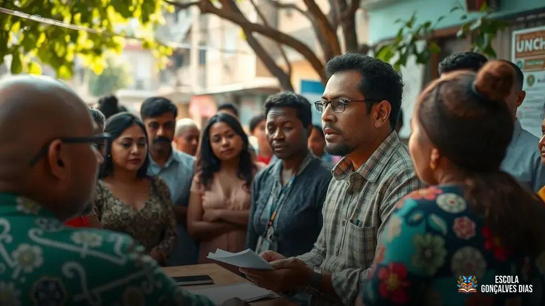  Representar os interesses da população local: escuta e mediação