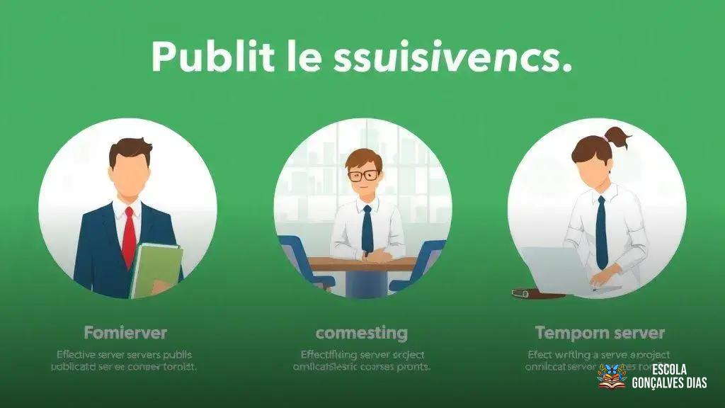 Diferença entre servidor efetivo, comissionado e temporário Diferença entre servidor efetivo, comissionado e temporário