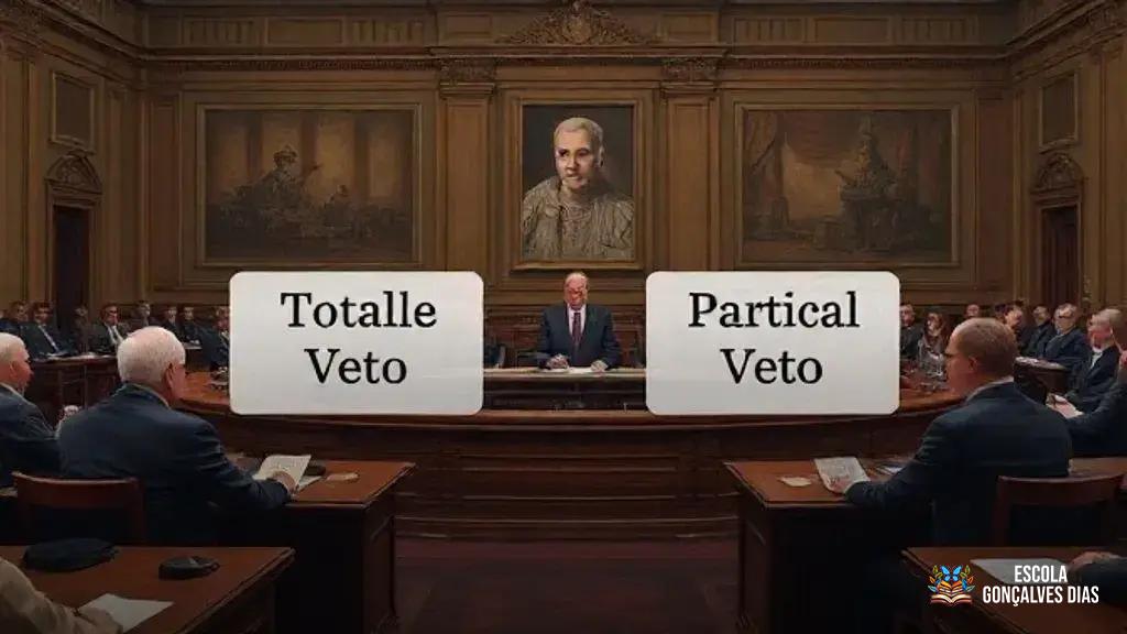  Diferença entre veto total e veto parcial em um projeto de lei