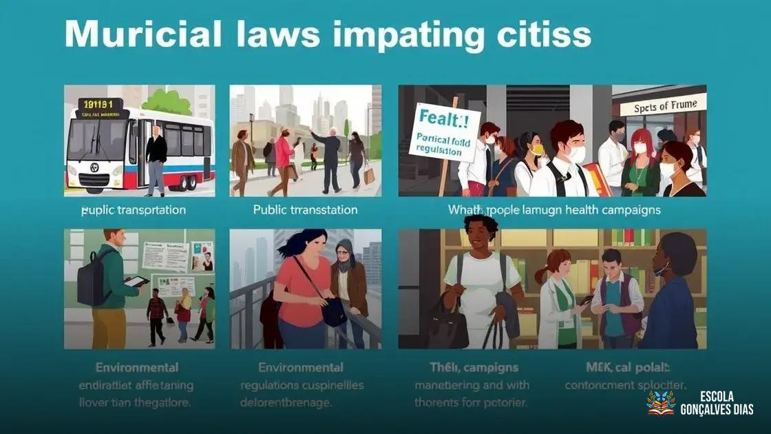 Exemplos de leis municipais que impactam diretamente o cidadão Exemplos de leis municipais que impactam diretamente o cidadão