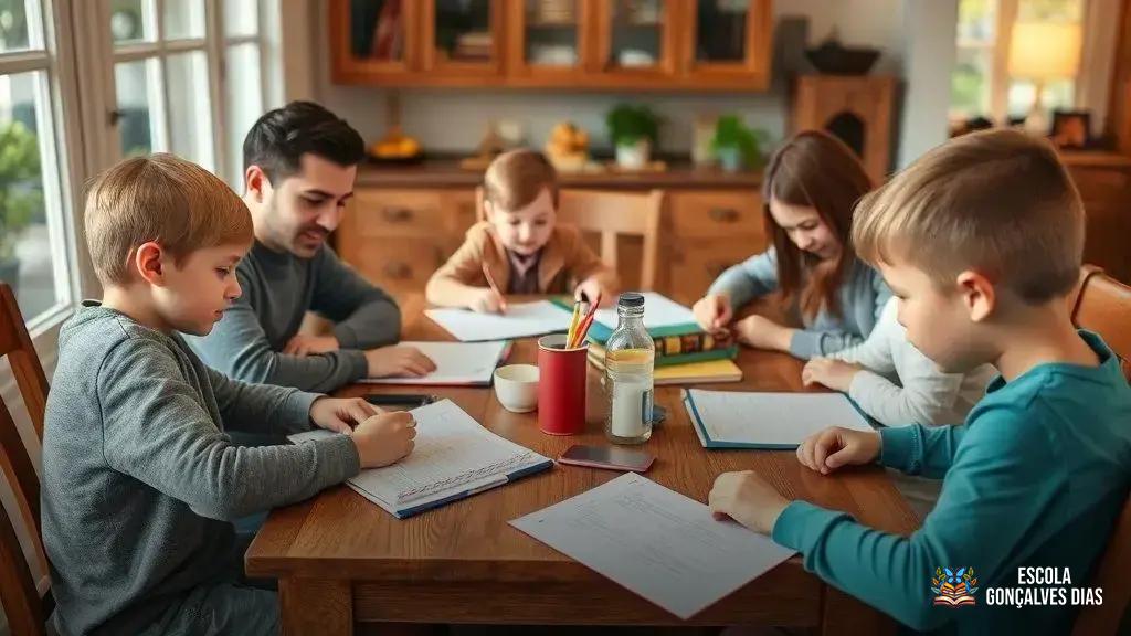 Como Criar uma Rotina Familiar de Acompanhamento Escolar