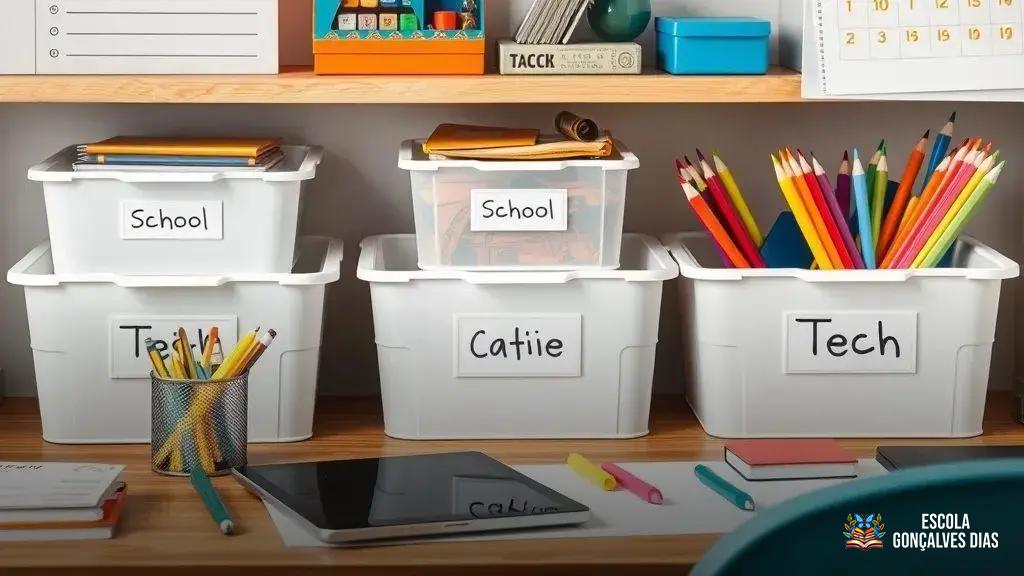  Como organizar materiais escolares e tecnológicos de forma prática