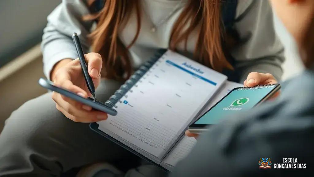 Como Usar a Agenda Escolar e o WhatsApp de Forma Educativa
