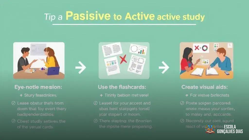 Dicas para migrar do estudo passivo para o estudo ativo com sucesso Dicas para migrar do estudo passivo para o estudo ativo com sucesso