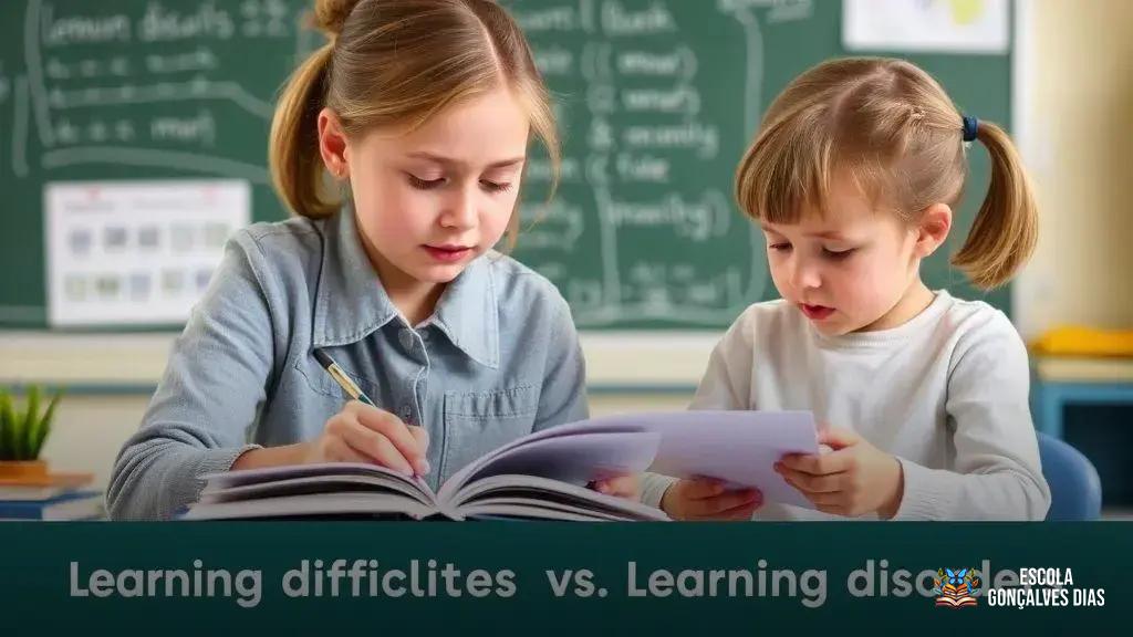 Diferença entre dificuldade de aprendizagem e transtornos de aprendizagem Diferença entre dificuldade de aprendizagem e transtornos de aprendizagem
