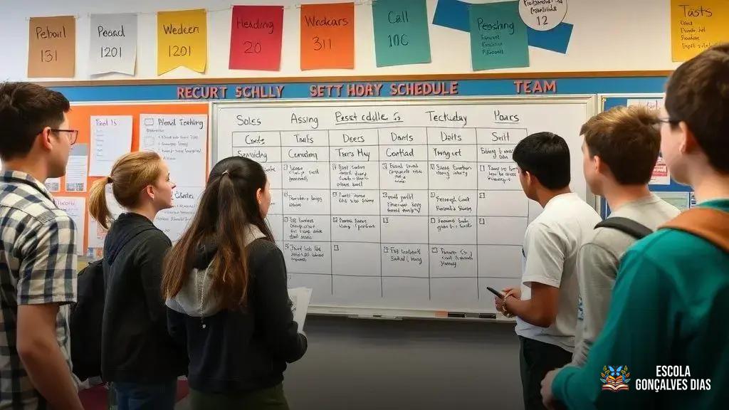 Elaboração do cronograma e distribuição de tarefas entre a equipe Elaboração do cronograma e distribuição de tarefas entre a equipe