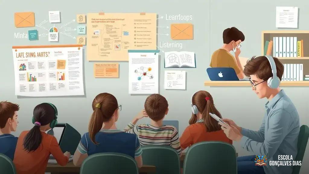 Estratégias visuais e auditivas para alunos com diferentes estilos de aprendizagem Estratégias visuais e auditivas para alunos com diferentes estilos de aprendizagem