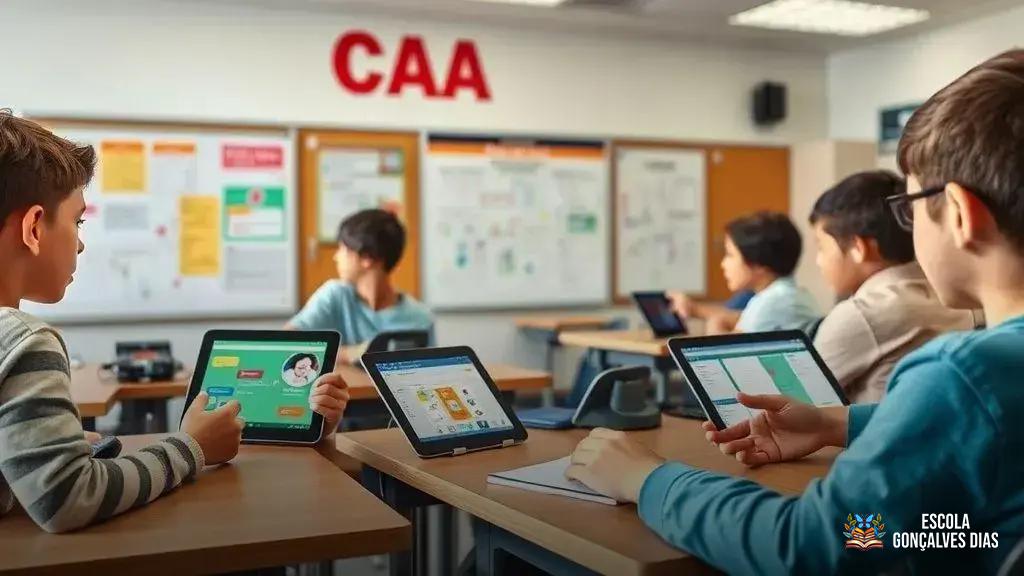  Exemplos de ferramentas CAA utilizadas em sala de aula