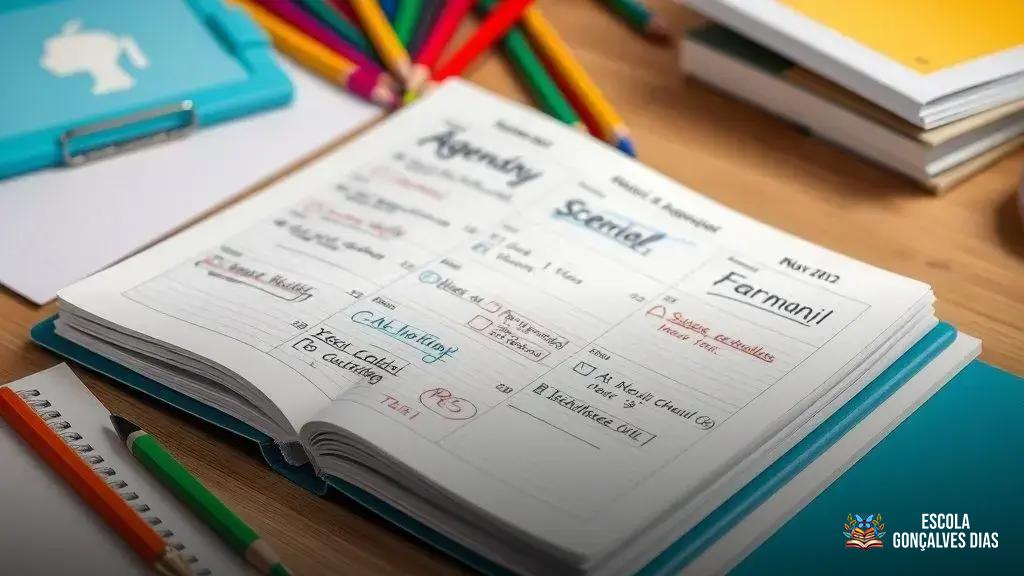 Funções da agenda escolar além do registro de tarefas e recados Funções da agenda escolar além do registro de tarefas e recados
