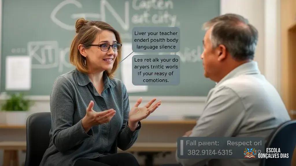  Linguagem corporal, silêncio respeitoso e validação das emoções dos pais