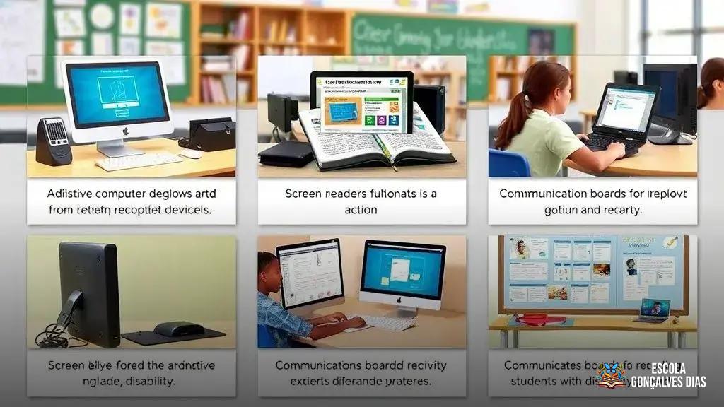 Principais tipos de recursos de tecnologia assistiva utilizados na escola Principais tipos de recursos de tecnologia assistiva utilizados na escola