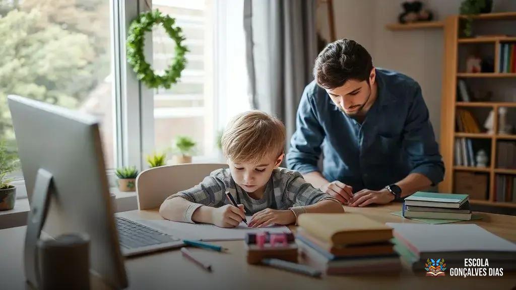 Como Criar uma Rotina de Estudos para Filhos com Pais que Trabalham Fora