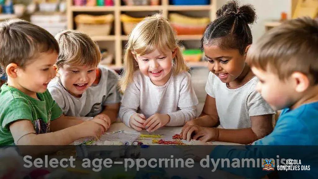 Como escolher dinâmicas adequadas para crianças pequenas