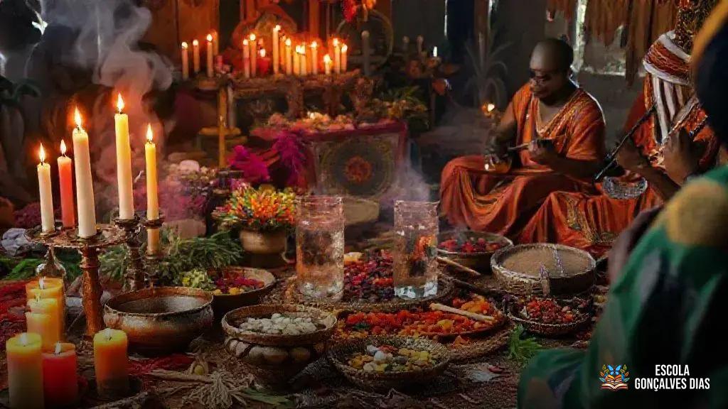  Simbologias, cores e elementos utilizados nos rituais