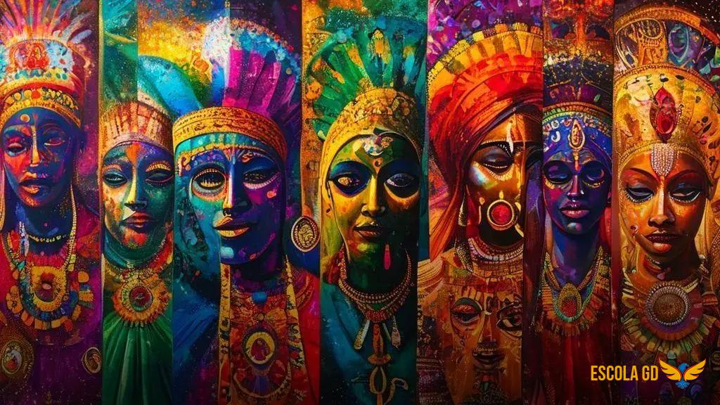  A relação entre cores, entidades e arquétipos culturais