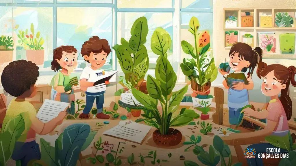  Observação e registro do crescimento das plantas passo a passo